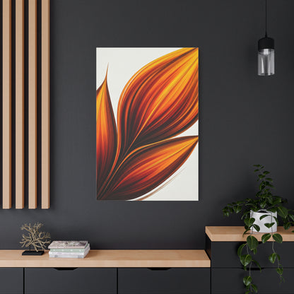 Golden Ember Bloom Abstract Wall Art & Canvas Prints