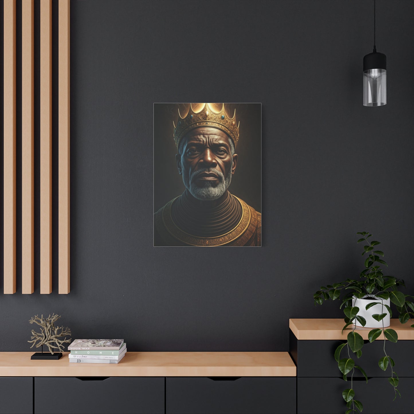 Eternal Crown King Portrait Wall Art & Canvas Prints