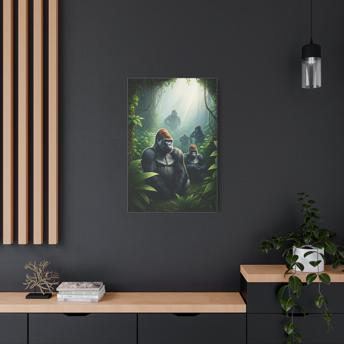 Jungle Guardians Gorilla Family Wall Art & Canvas Prints