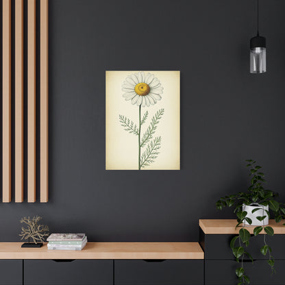 Chamomile Flower Herbal Illustration Wall Art & Canvas Prints