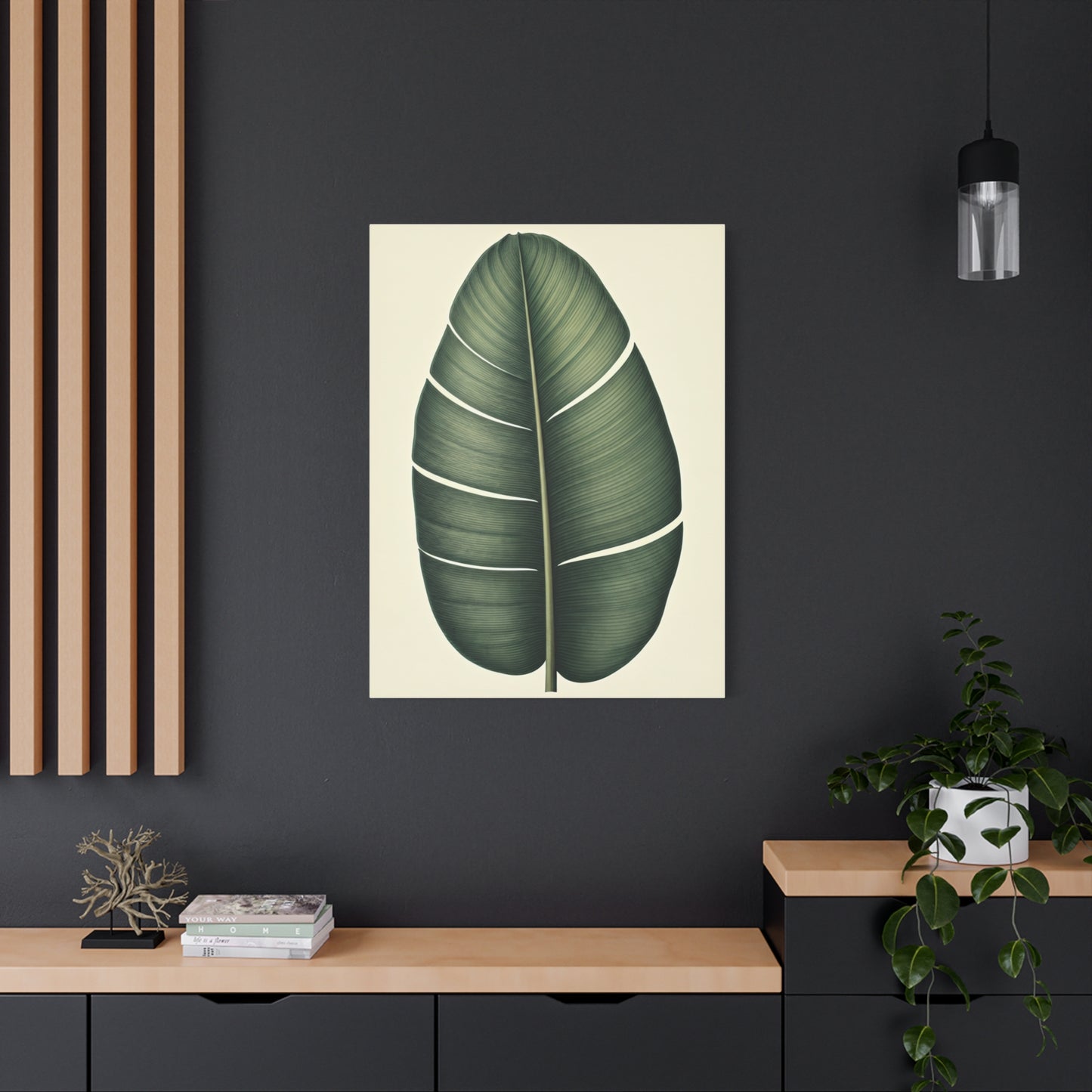Tropical Leaf Study Illustration Wall Art & Canvas Prints