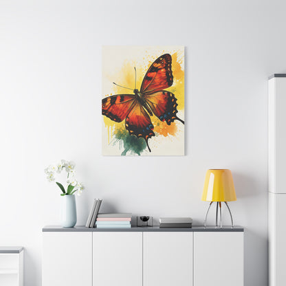 Abstract Flying Butterfly Art Wall Art & Canvas Prints
