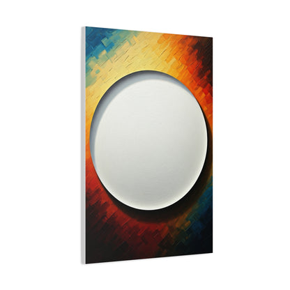 Celestial White Orb Modern Abstract Wall Art & Canvas Prints