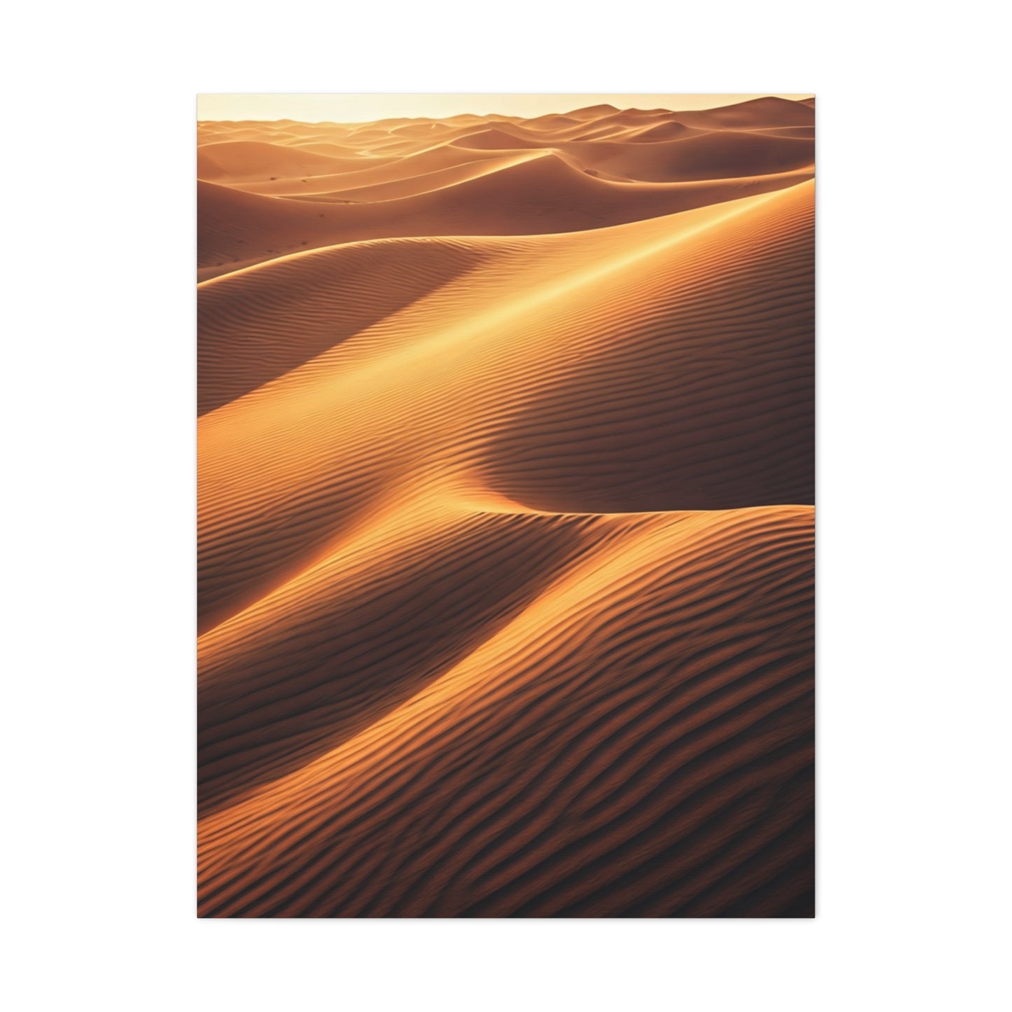 Golden Desert Waves Wall Art & Canvas Prints