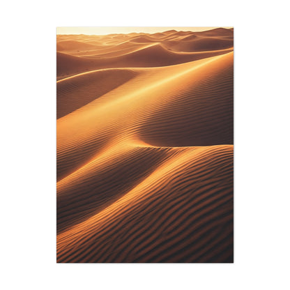 Golden Desert Waves Wall Art & Canvas Prints