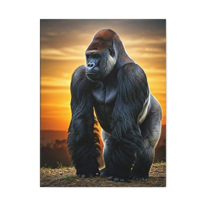 Majestic Gorilla Strength Portrait Wall Art & Canvas Prints