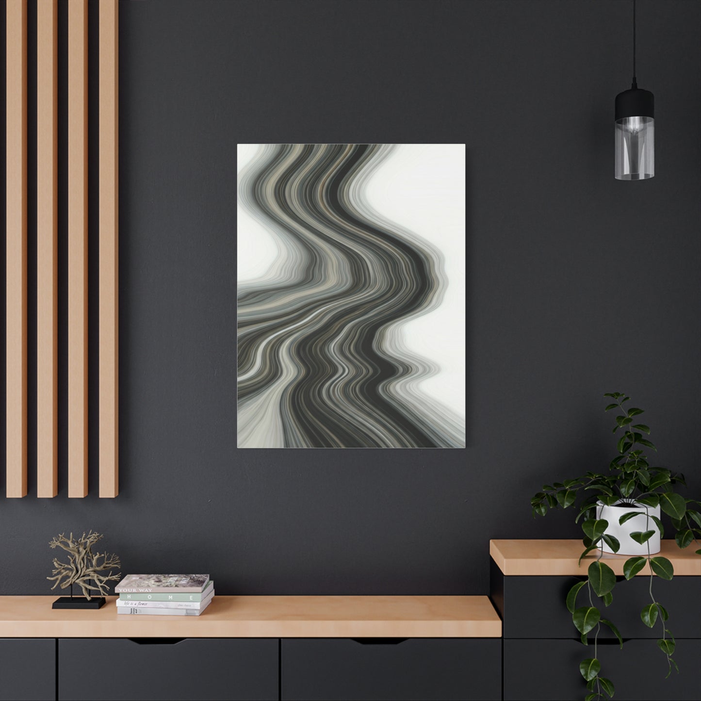 Monochrome Ripple Path Wall Art & Canvas Prints