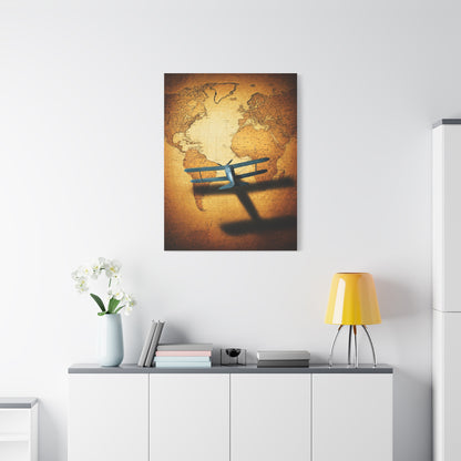 Antique Twin Hemisphere Map Wall Art & Canvas Prints