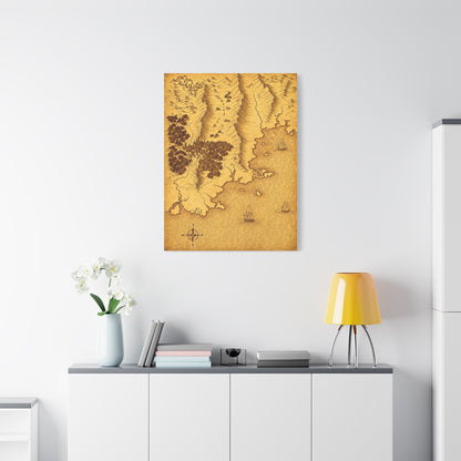 Antique Compass World Map Wall Art & Canvas Prints