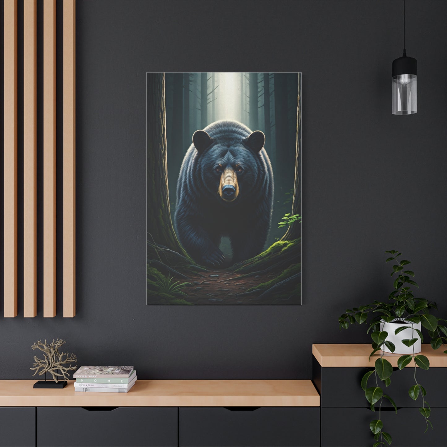 Forest Path Guardian Bear Wall Art & Canvas Prints