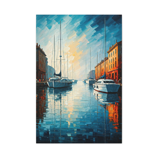 Golden Harbor Reflections Wall Art & Canvas Prints