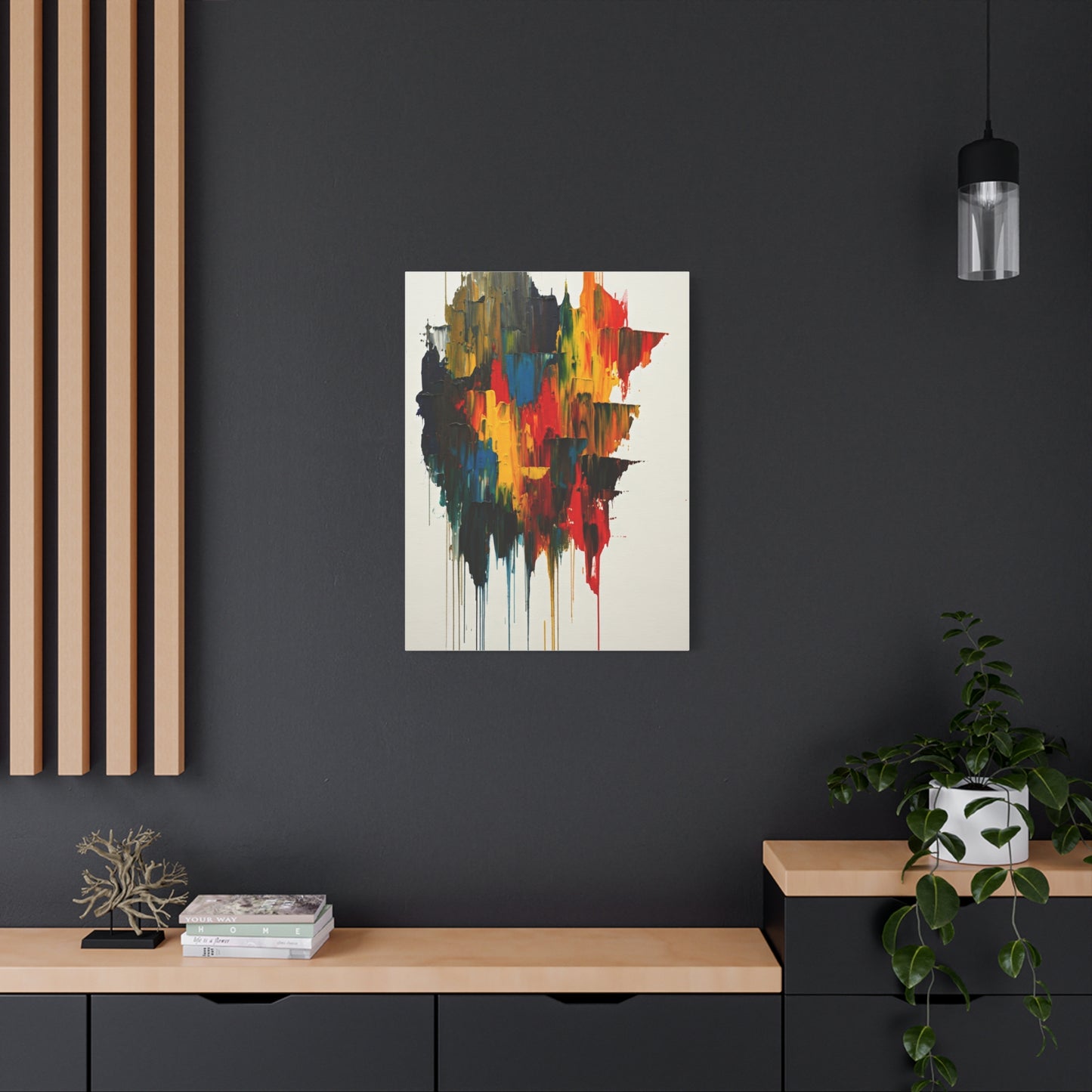 Multicolor Drip Abstract Wall Art & Canvas Prints