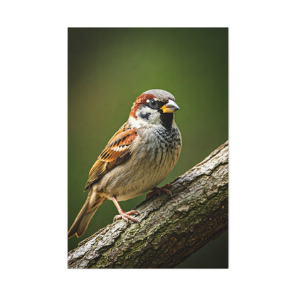 Charming Sparrow Close-Up Wall Art & Canvas Prints