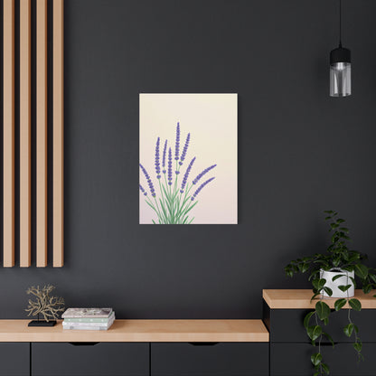 Lavender Botanical Minimal Illustration Wall Art & Canvas Prints