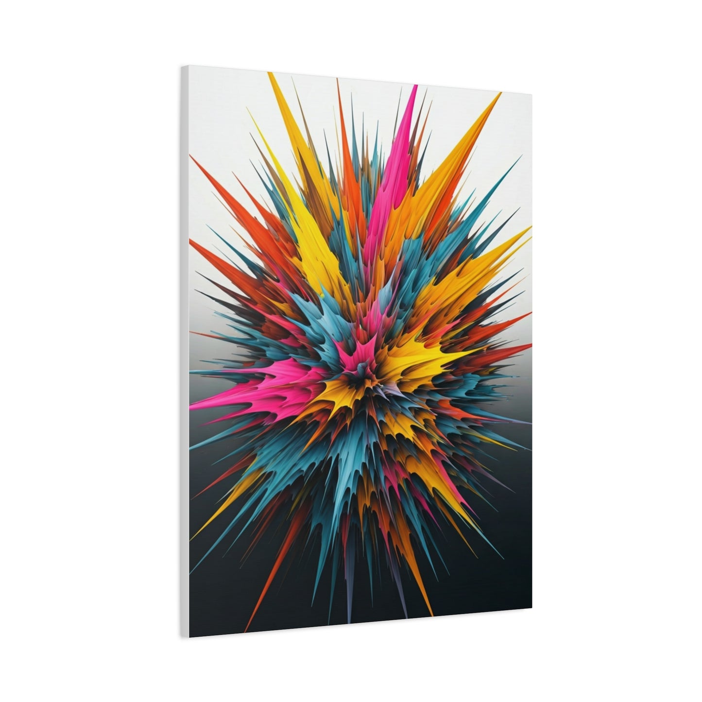 Explosive Color Bloom Abstract Wall Art & Canvas Prints