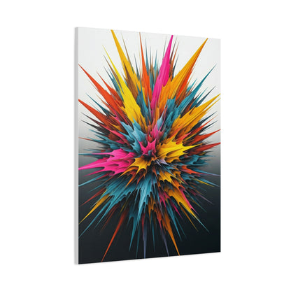 Explosive Color Bloom Abstract Wall Art & Canvas Prints