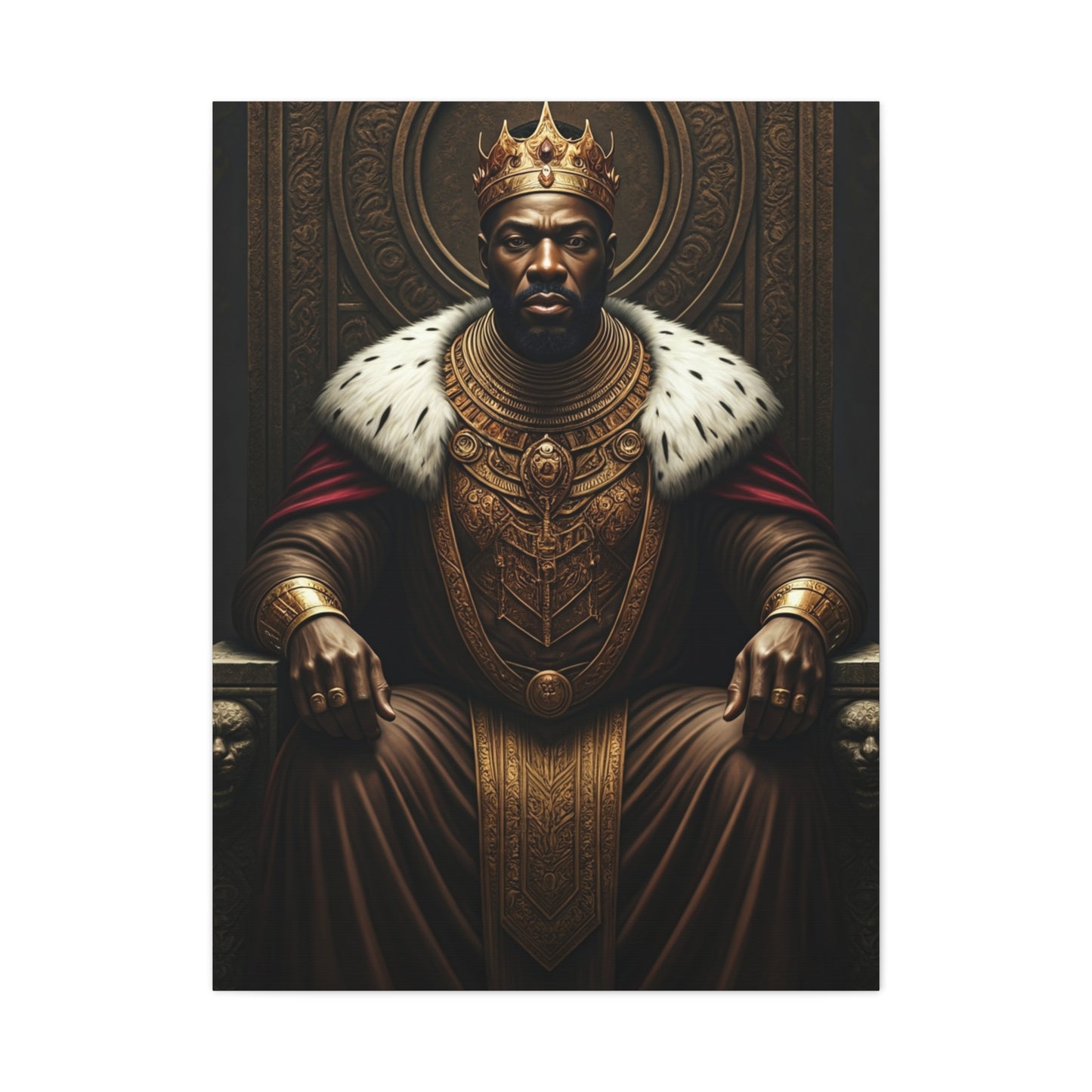 Golden Sovereign King Portrait Wall Art & Canvas Prints