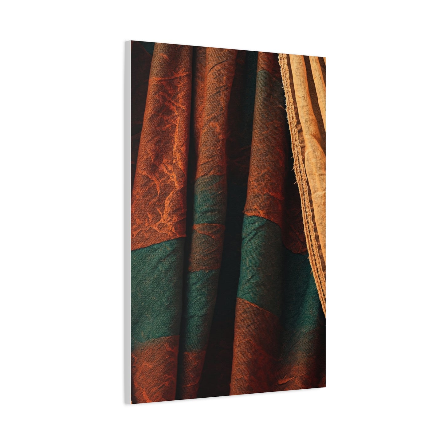 Earth-Toned Textile Layers Wall Art & Canvas Prints