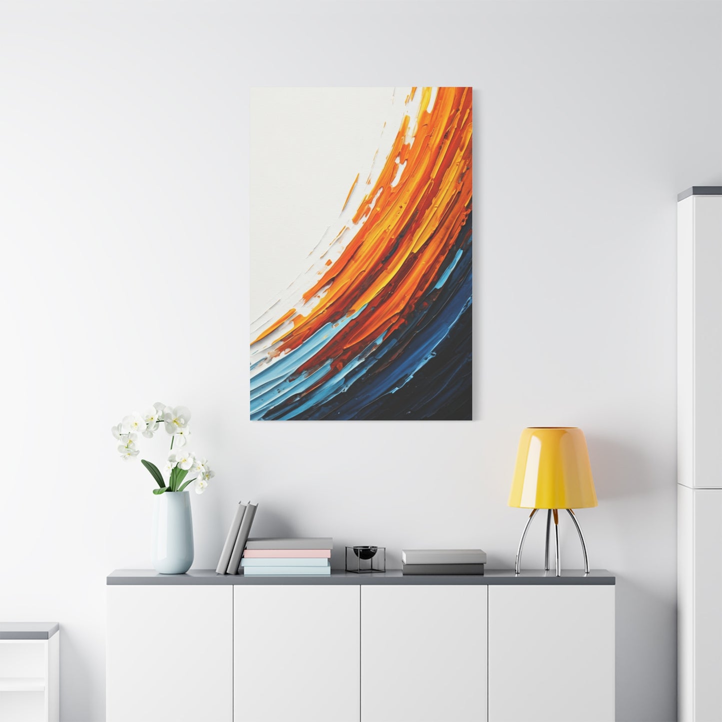 Flowing Warm Motion Abstract Wall Art & Canvas Prints