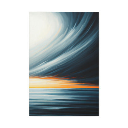 Ethereal Ocean Dusk Abstract Wall Art & Canvas Prints