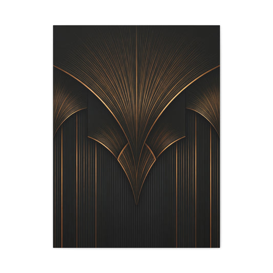 Golden Fan Vault Deco Wall Art & Canvas Prints