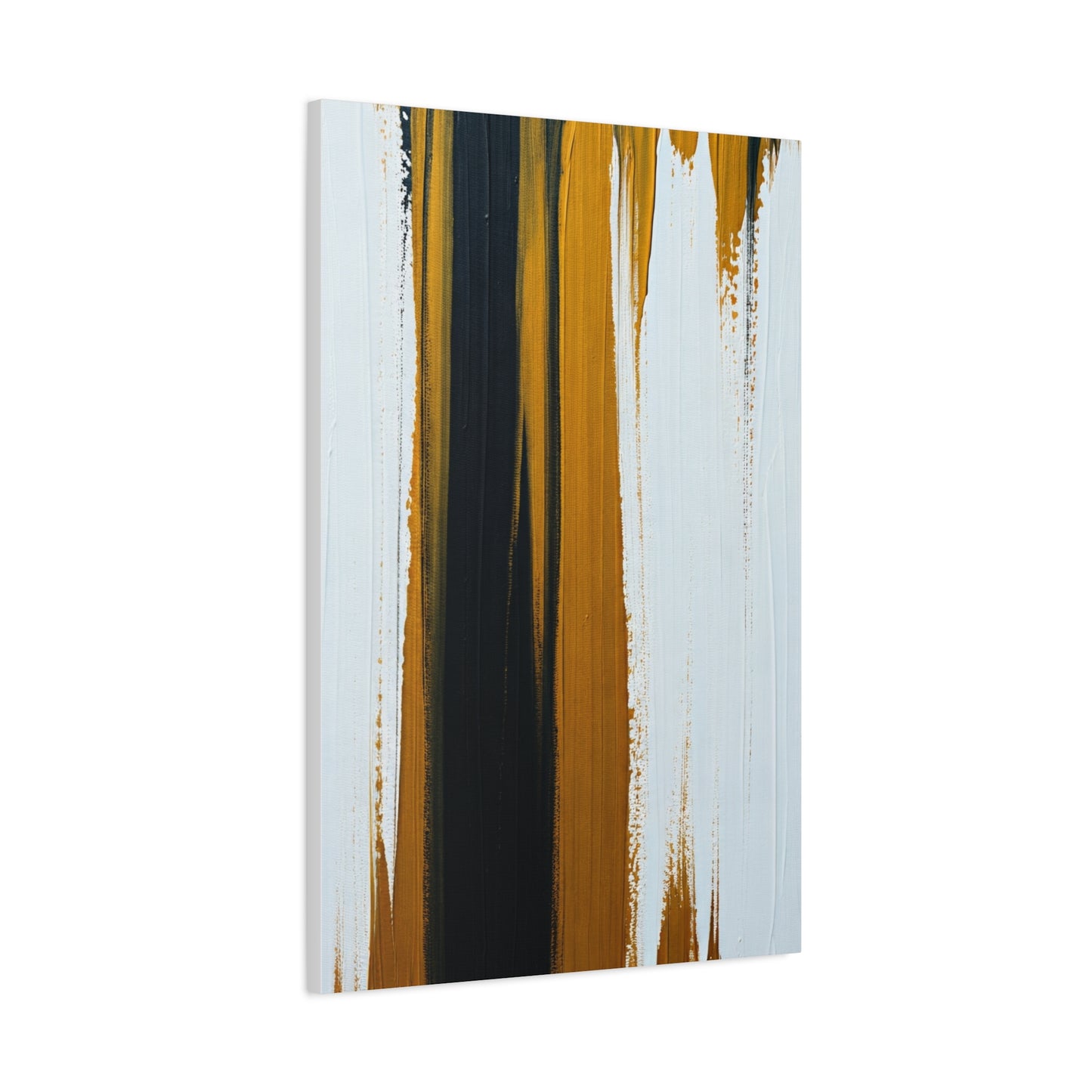 Vertical Gold and Black Abstract Wall Art & Canvas Prints