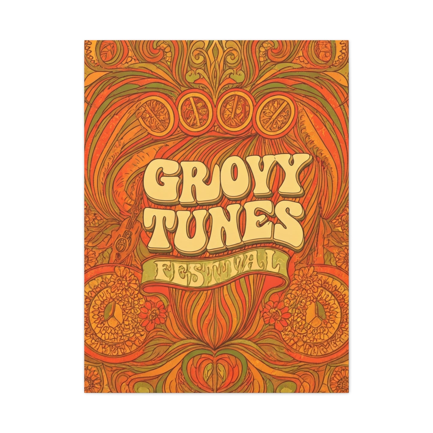Groovy Tunes Festival Wall Art & Canvas Prints