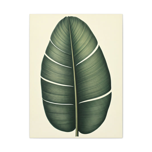 Tropical Leaf Study Illustration Wall Art & Canvas Prints