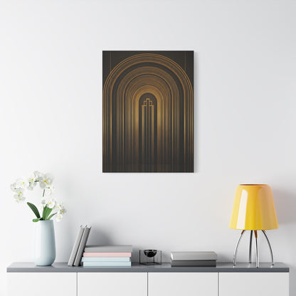 Grand Golden Archway Art Deco Wall Art & Canvas Prints
