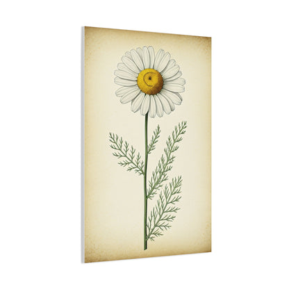 Chamomile Flower Herbal Illustration Wall Art & Canvas Prints