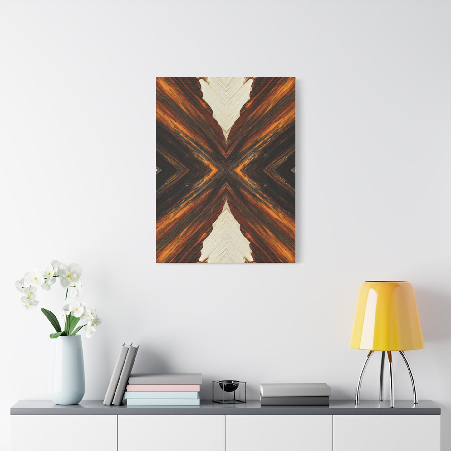 Symmetrical Earth Cross Abstract Wall Art & Canvas Prints