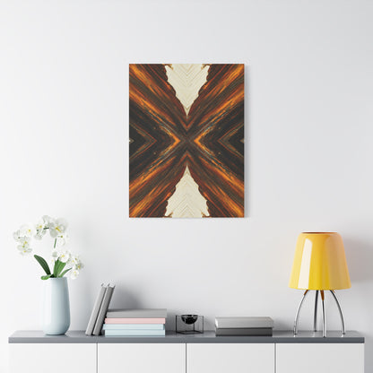 Symmetrical Earth Cross Abstract Wall Art & Canvas Prints