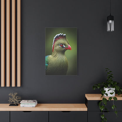 Emerald Crested Turaco Portrait Wall Art & Canvas Prints