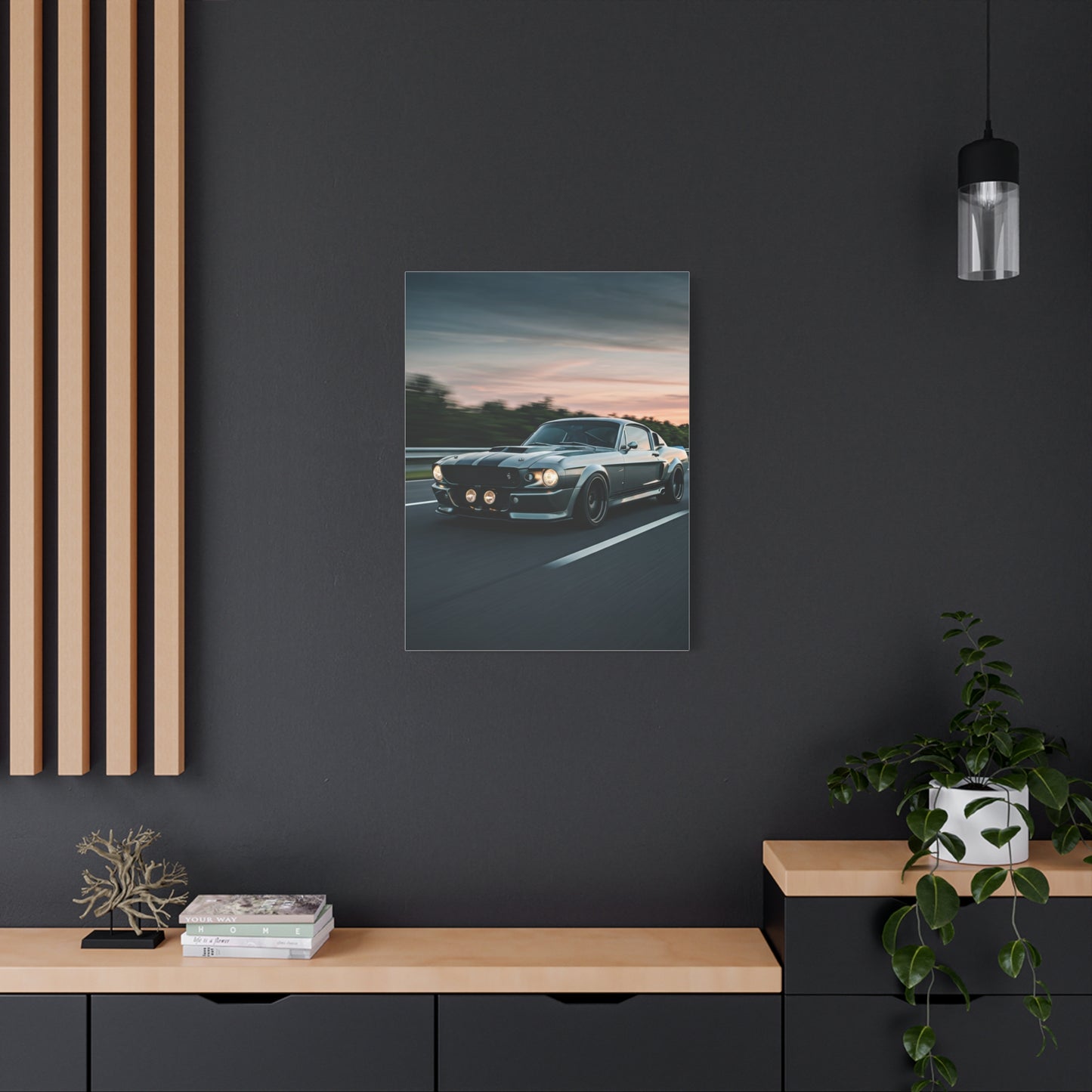 1967 Ford Mustang Shelby GT500 Restomod Highway Charge Wall Art & Canvas Prints