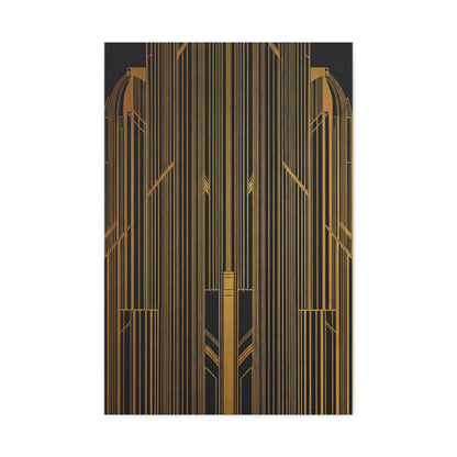 Golden Gate Art Deco Geometry Wall Art & Canvas Prints