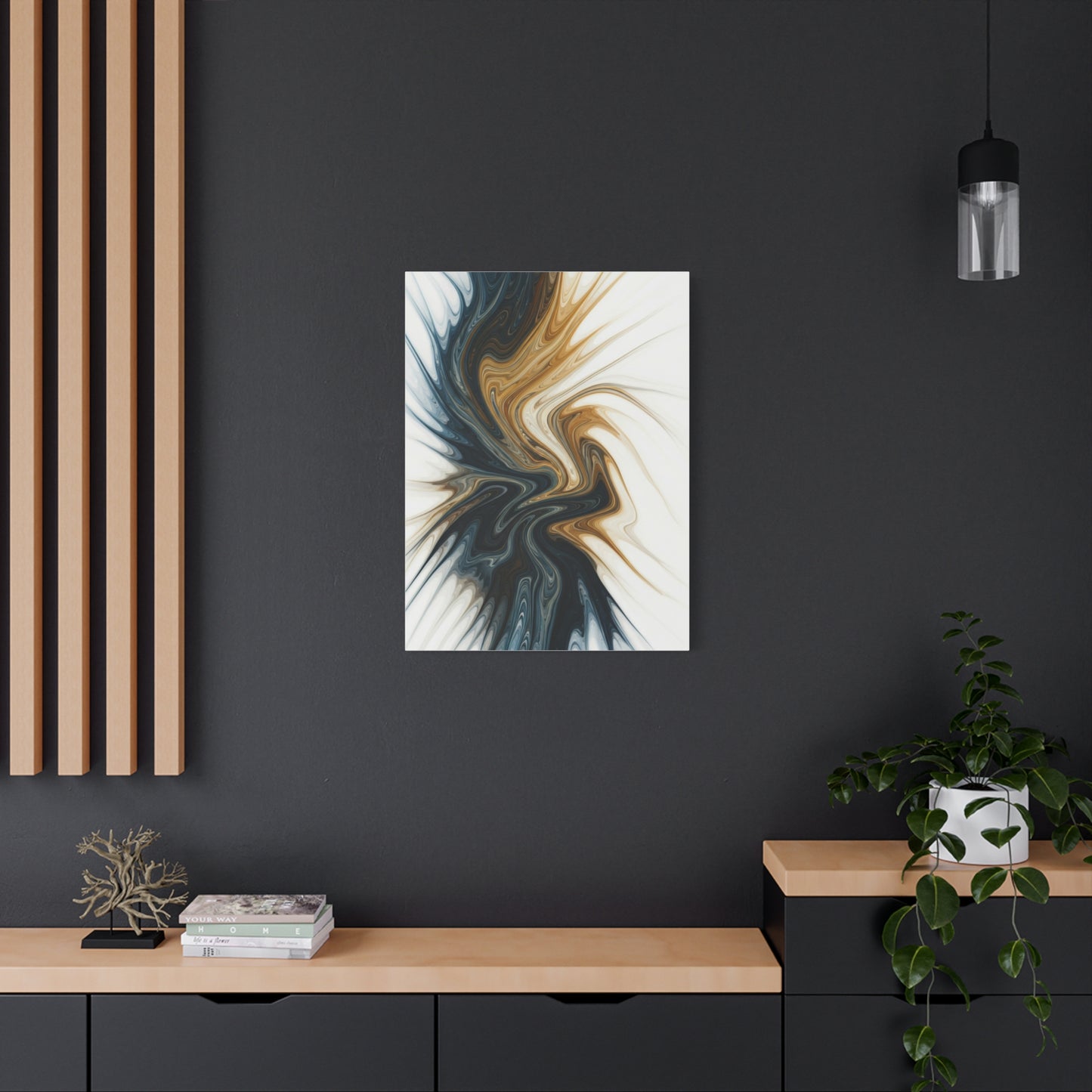 Gilded Current Flow Wall Art & Canvas Prints