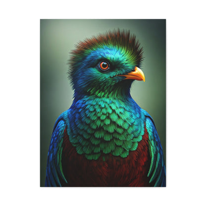 Iridescent Blue-Green Songbird Wall Art & Canvas Prints