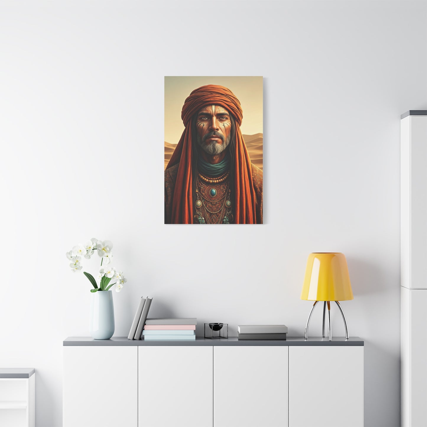 Desert Elder with Tribal Markings Wall Art & Canvas Prints