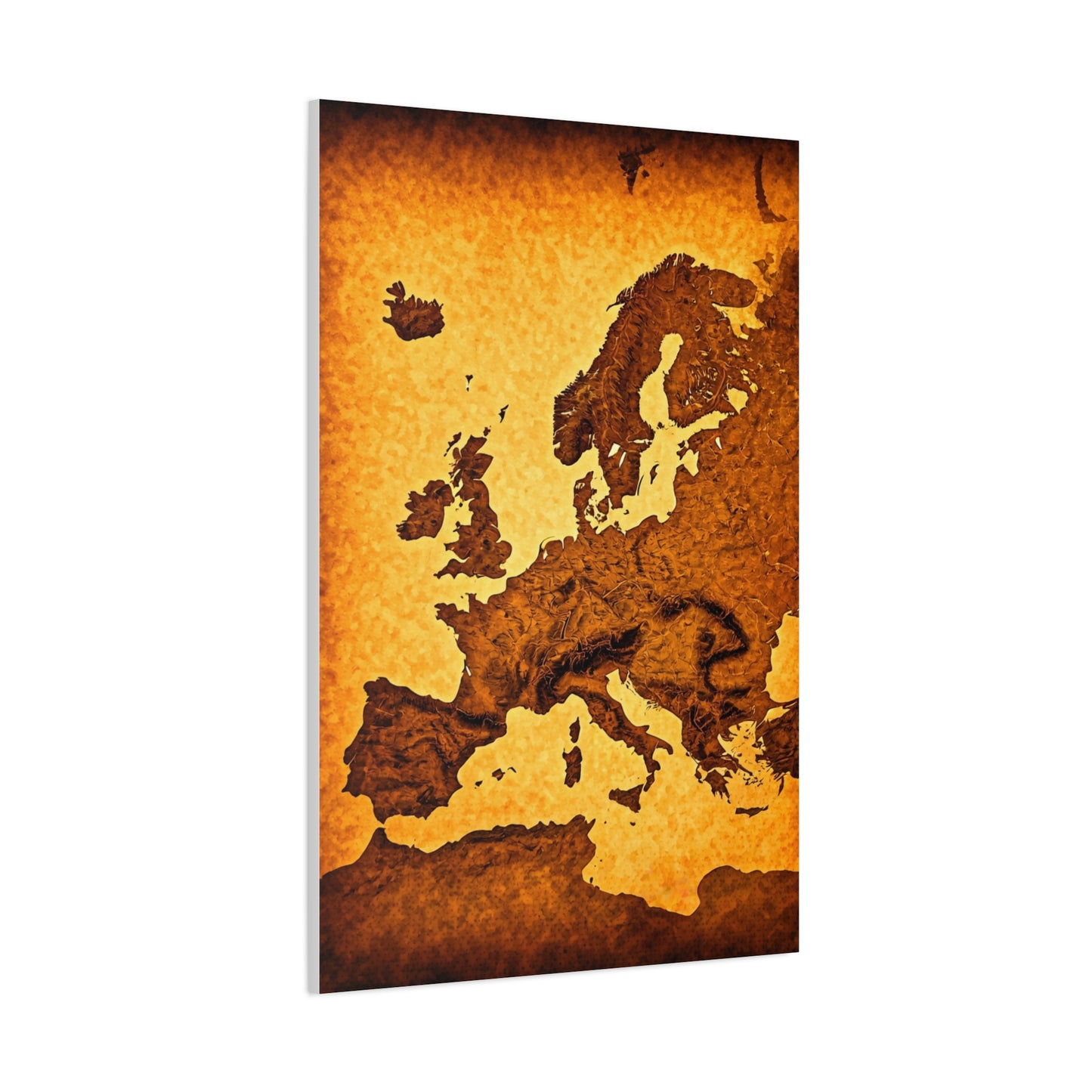 Classic World Scroll Map Wall Art & Canvas Prints