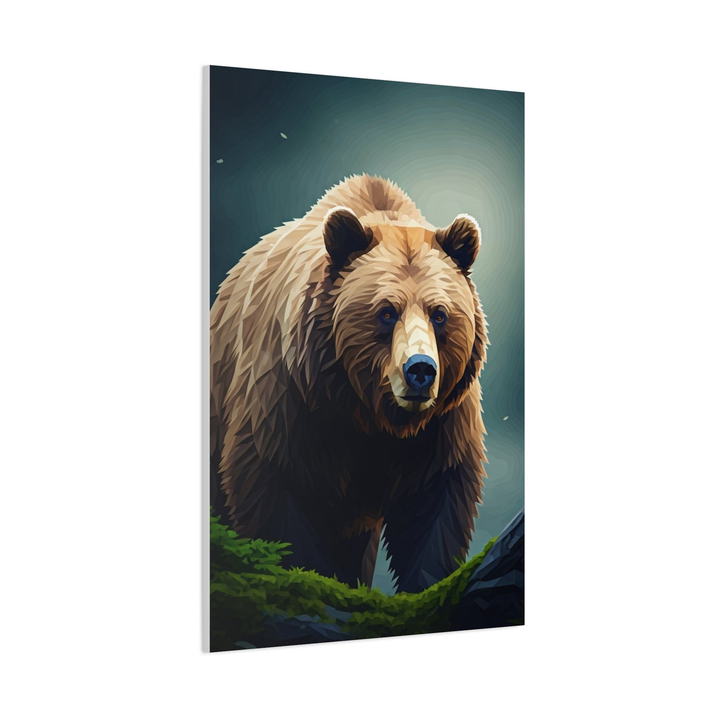 Golden-Toned Bear Portrait Wall Art & Canvas Prints