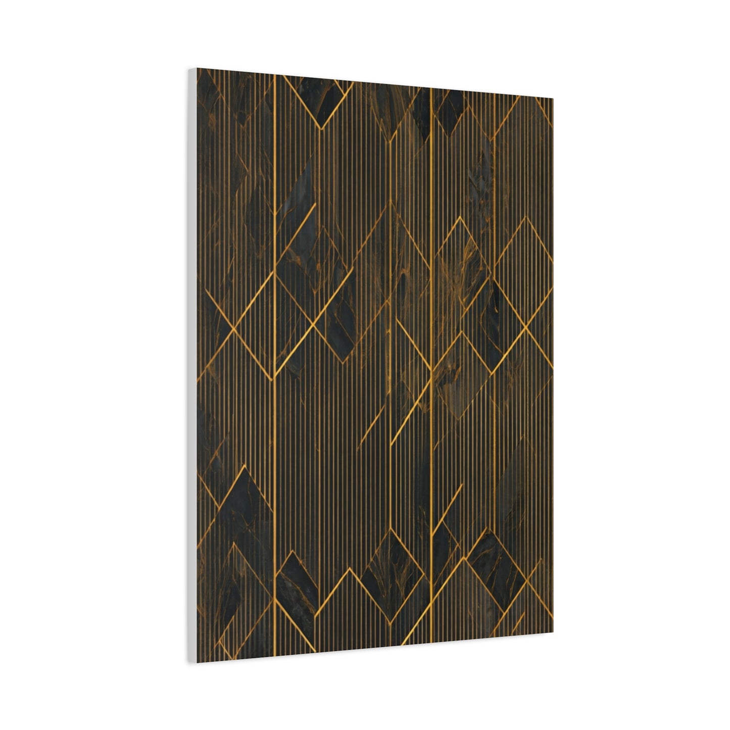 Golden Geometry Noir Wall Art & Canvas Prints