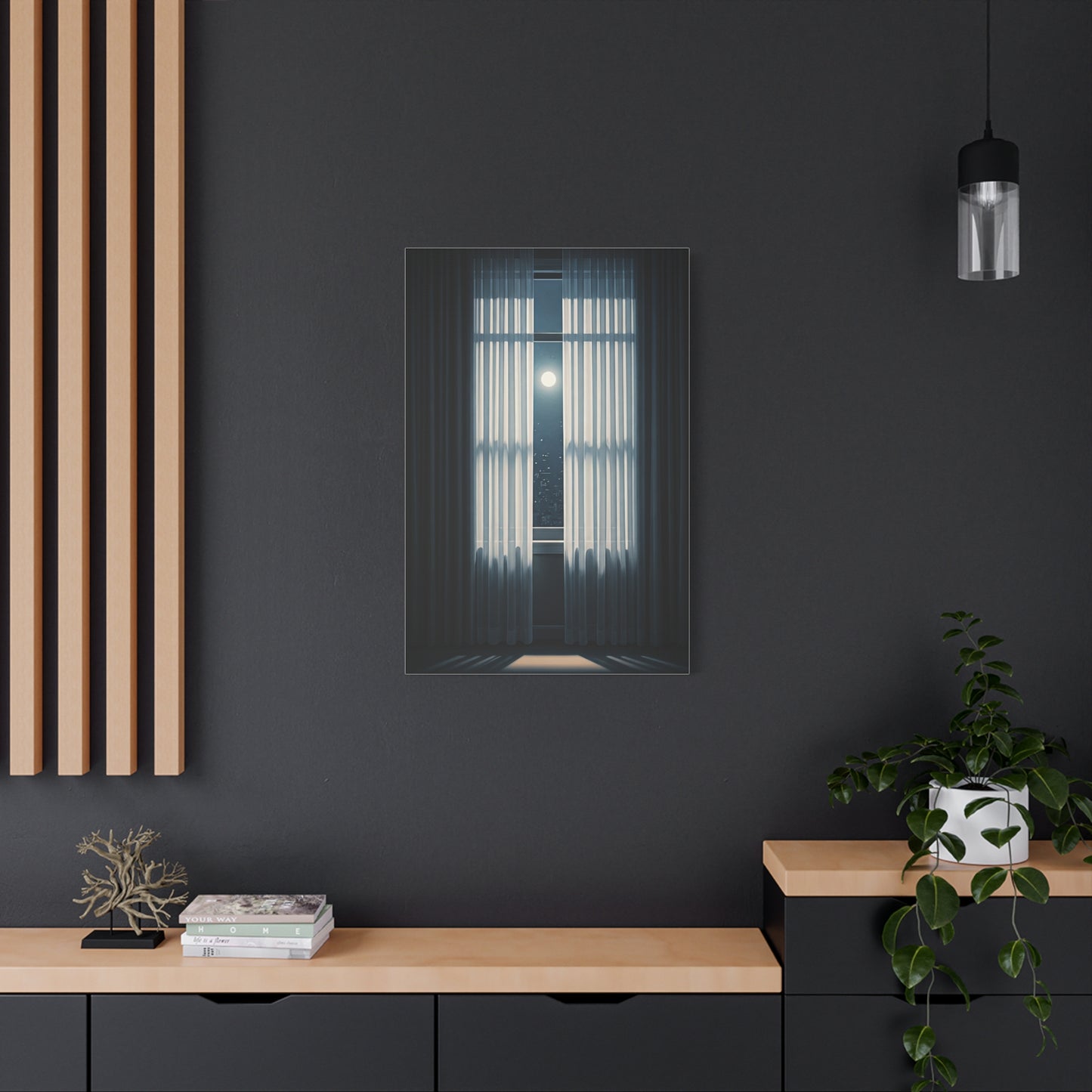Moonlit Window Stillness Wall Art & Canvas Prints