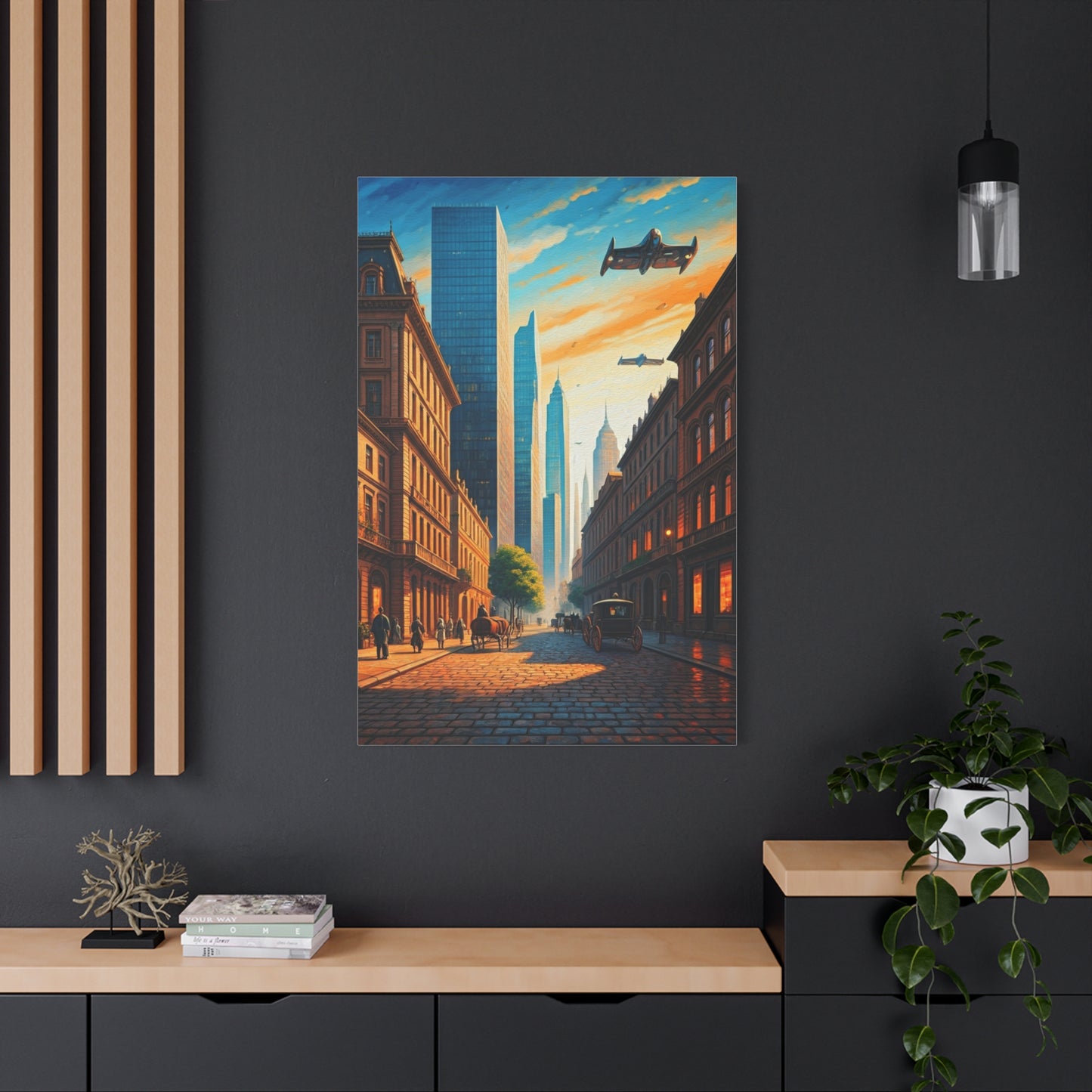 Futuristic Skyline Cityscape Wall Art & Canvas Prints