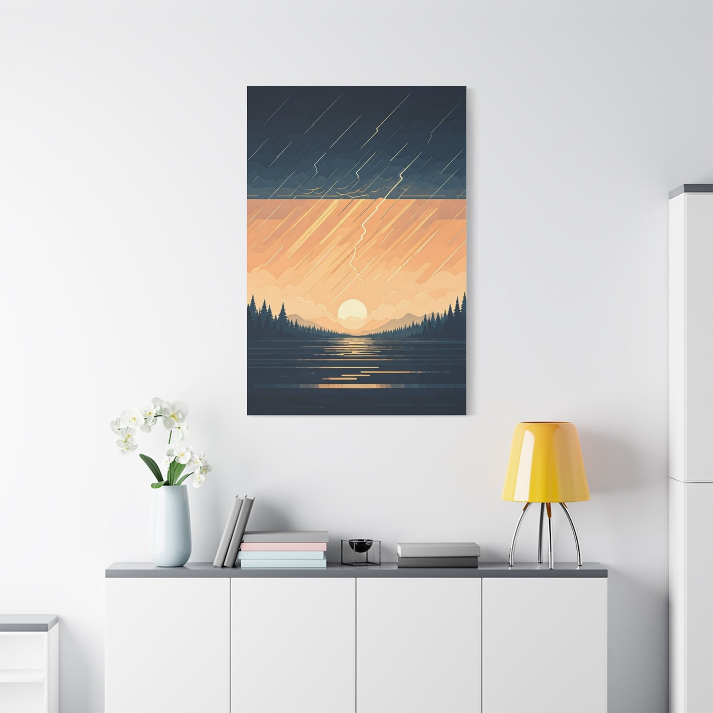 Rainfall at Dusk Wall Art & Canvas Prints