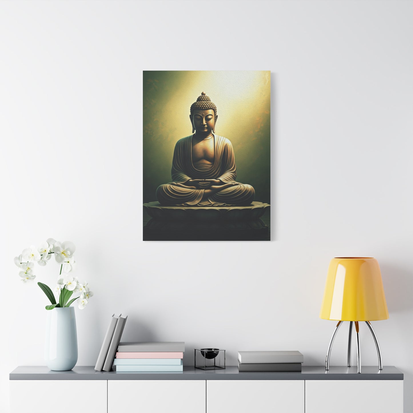 Serene Emerald Buddha Meditation Wall Art & Canvas Prints