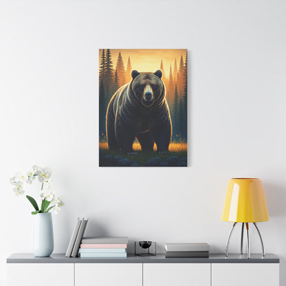 Calm Forest Bear Portrait Wall Art & Canvas Prints