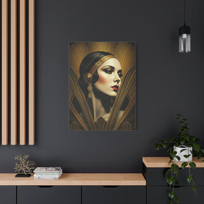 Glamorous Art Deco Portrait Wall Art & Canvas Prints