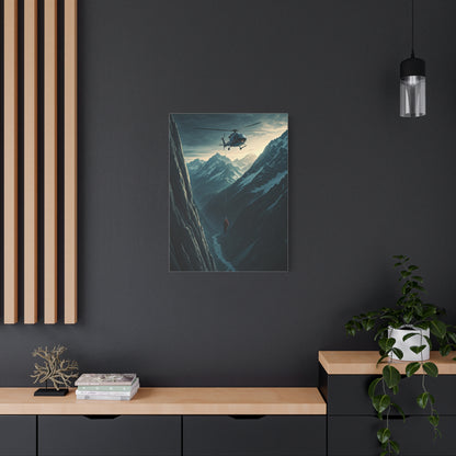Helicopter Mountain Rescue Flight Wall Art & Canvas Prints