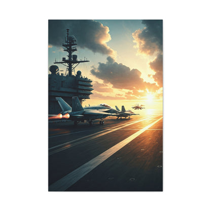 Aircraft Carrier Launch Mission Wall Art & Canvas Prints