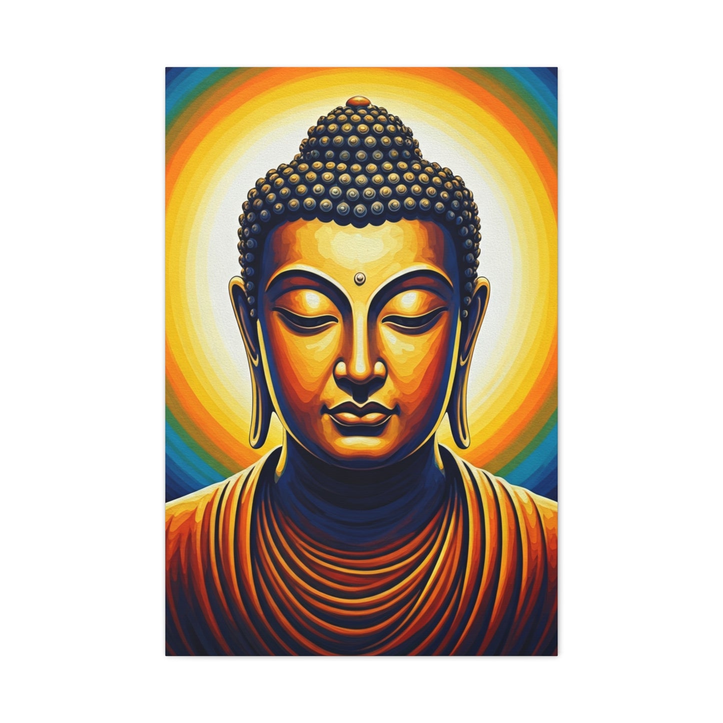 Rainbow Aura Enlightenment Buddha Wall Art & Canvas Prints